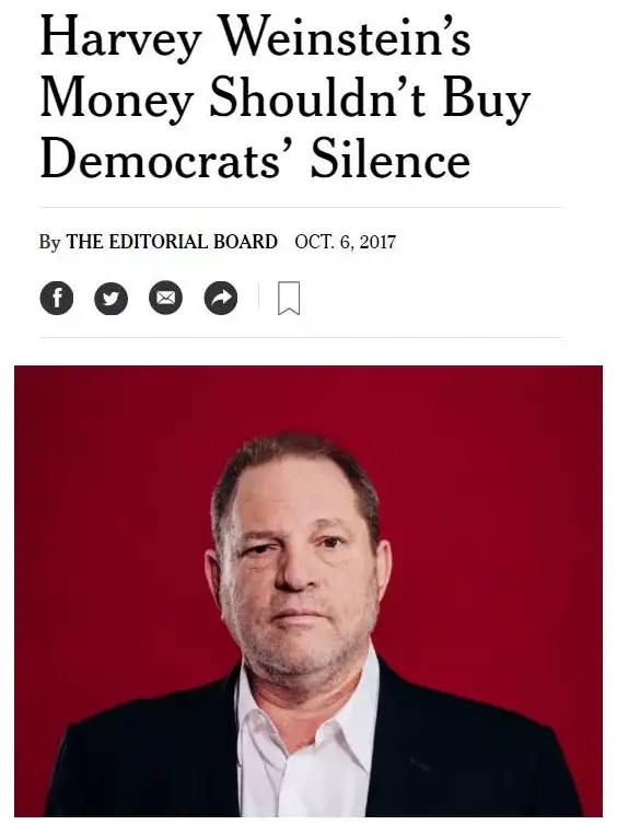 NYT Editorial on Weinstein
