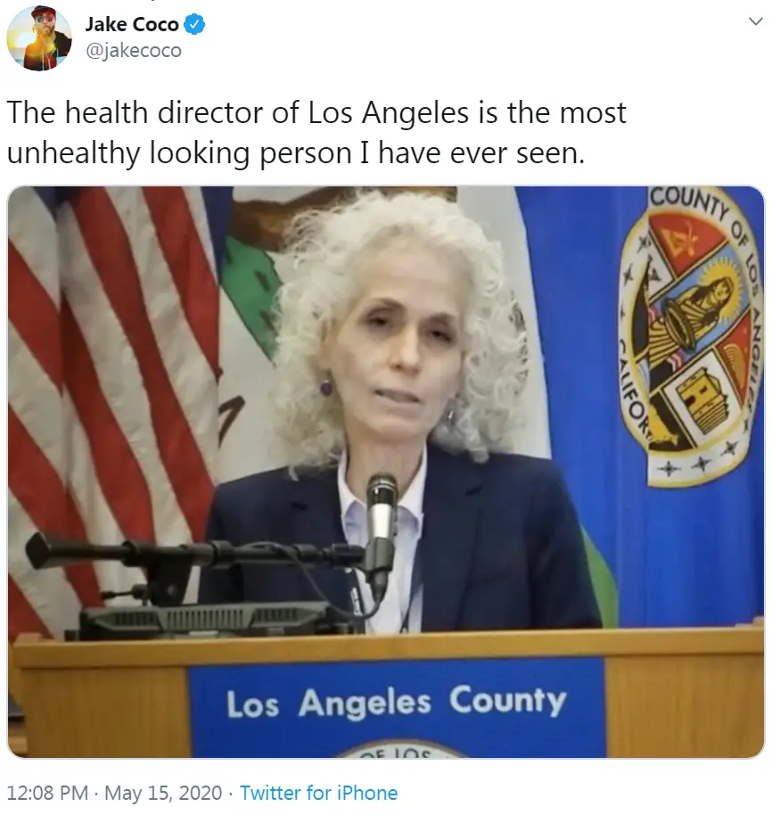 LA Health Director Unhealthy Looking