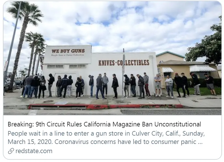 9th Circuit Strikes Down CA Ban
