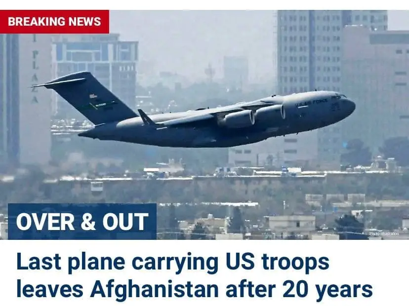 Last Plane Leaving Afganistan