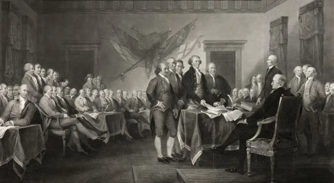 Declaration of Independence Signing