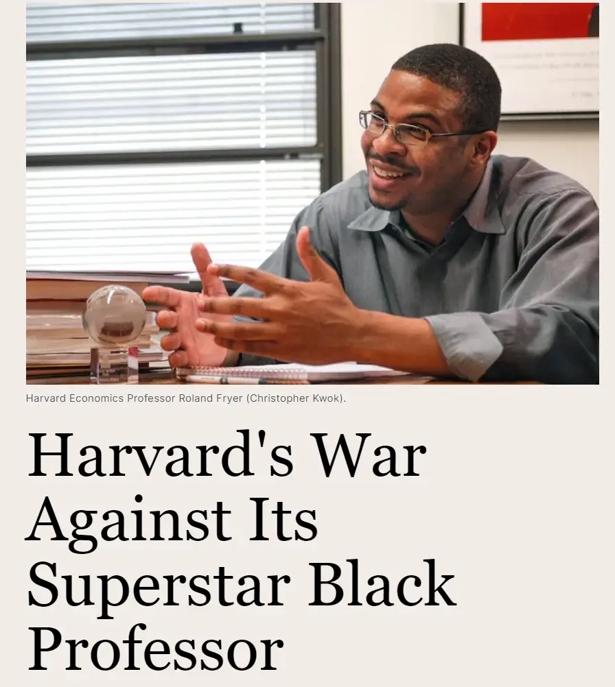 Harvard Professor Fryer